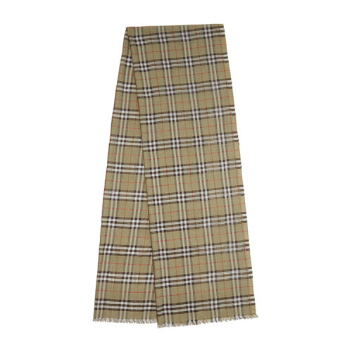 BURBERRY/博柏利 金屬感 Vintage 格紋絲毛混紡圍巾40801111