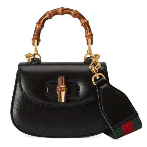  GUCCI古馳 22年秋冬 女士 Gucci Bamboo 1947系列竹節手提包 686864 10ODT 1060
