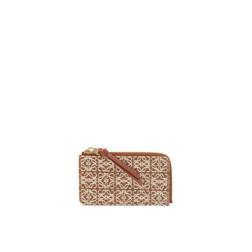  LOEWE羅意威 22年秋冬 女士 卡包 Coin cardholder in jacquard and calfskin C604Z40X02-2713