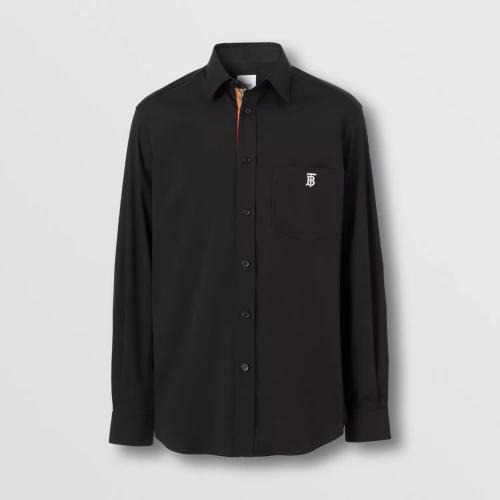  BURBERRY 22年秋冬 男士 專屬標識裝飾功能性棉質襯衫 80574731