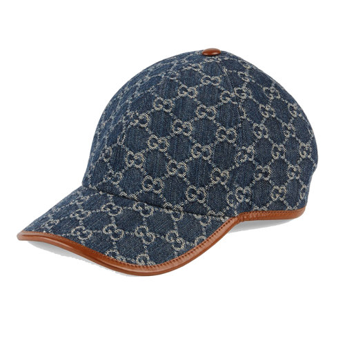 GUCCI/古馳 男士藍色牛仔布帽子 6562064HAC34264