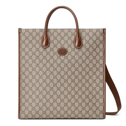  GUCCI古馳 22年秋冬 男士 互扣式雙G中號托特包 674155 92THG 8563