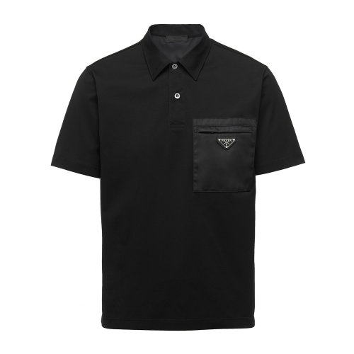 PRADA/普拉達 男士彈力棉短袖Polo衫 UJN675_1W3I_F0002_S_202