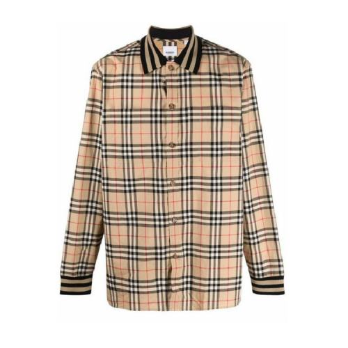  BURBERRY/博柏利 男士多色織物長袖襯衫 80501311 PLFSX