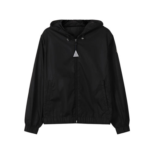 Moncler/蒙克萊【22春夏新款】女士Cecile寬松版薄款連帽夾克上衣外套氈藝徽標 1A00114 54155