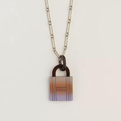  HERMES愛馬仕 22年秋冬 女士 吊墜 Pendentif Fusion Amulette Padlock， grand modele H057120