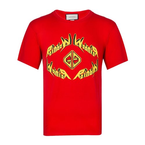 GUCCI/古馳  男裝 服飾 棉質時尚休閑圓領半袖 男士短袖T恤