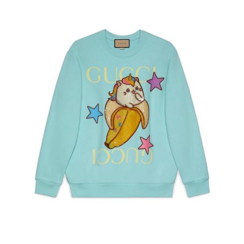  GUCCI古馳 22年秋冬 女士 Gucci和Bananya棉質衛(wèi)衣 617964 XJEGL 4628