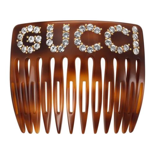  GUCCI古馳 22年秋冬 女士 水晶Gucci圖案發(fā)梳 503957 I12GO 8517
