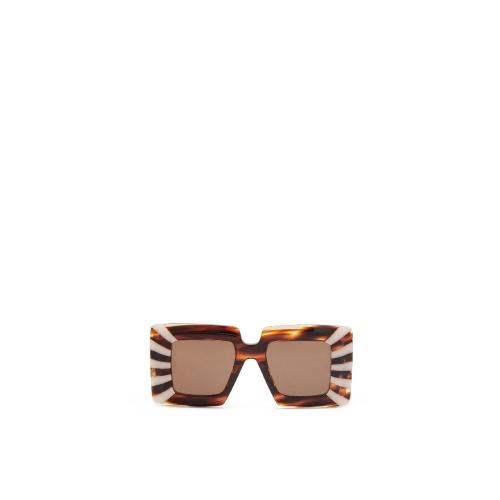  LOEWE羅意威 22年秋冬 女士 太陽(yáng)眼鏡 Oversized square sunglasses in acetate G736270X04-40