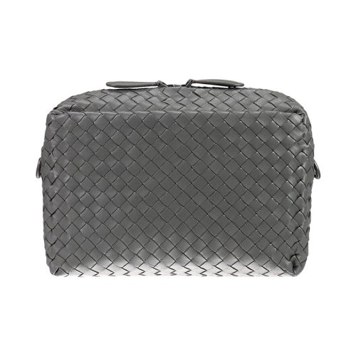  Bottega Veneta/葆蝶家 男士黑色皮革單肩包 440237V00168175 PLSX