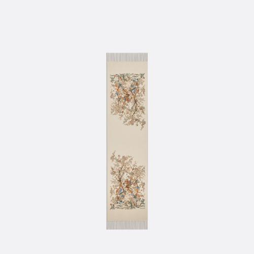  DIOR迪奧 22年秋冬 女士 圍巾 écharpe Dior Jardin dHiver 25JAH300I026_C087