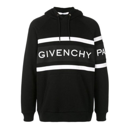 Givenchy 紀梵希  男裝 服飾 黑色經(jīng)典logo款時尚休閑 連帽衛(wèi)衣 男衛(wèi)衣