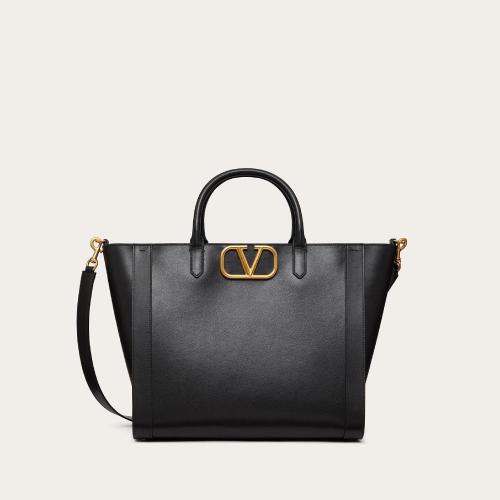  VALENTINO華倫天奴 22年秋冬 男士 手提包 CABAS VLOGO SIGNATURE EN VEAU XY0B0B59LMG0NO