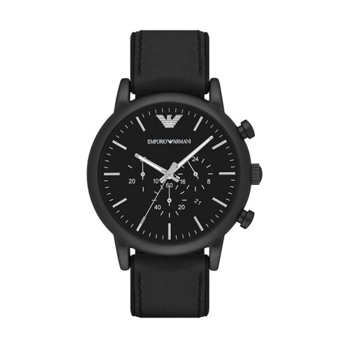 Emporio Armani/安普里奧阿瑪尼 阿瑪尼男士手表皮質表帶休閑石英腕表 AR1970