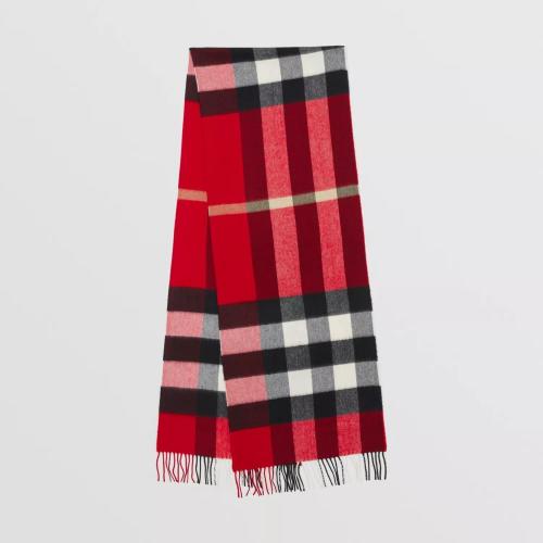  BURBERRY 22年秋冬 女士 格紋羊絨圍巾 80497261