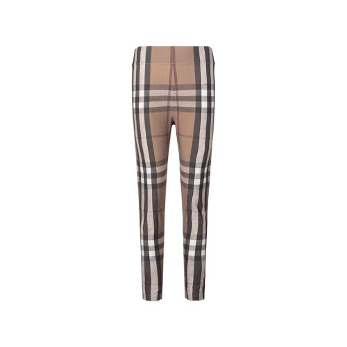 BURBERRY/博柏利【22春夏新款】女款錦綸/氨綸高腰版彈力緊身褲打底褲長褲 80433851