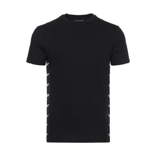  Emporio Armani/安普里奧阿瑪尼 男士黑色棉質短袖T恤 6Z1TE41J39Z0999 PLFSX