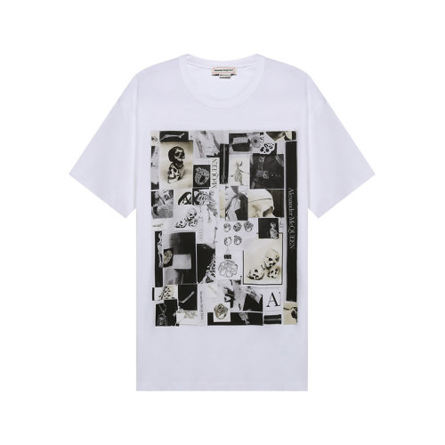 AlexanderMcQueen/亞歷山大麥昆 男士短袖T恤棉質圓領 662589 QRZ75