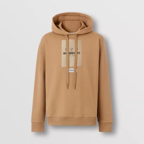  BURBERRY 22年秋冬 男士 標簽嵌花棉質連帽衫 80575311