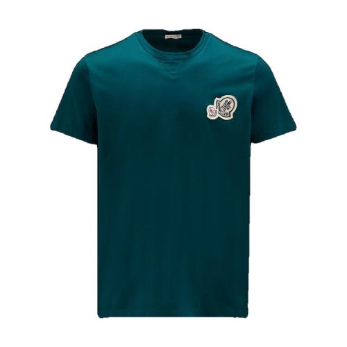  MONCLER蒙可蒙克萊 22年秋冬 男士 短袖T恤 Double Logo T-Shirt H20918C000268390Y875