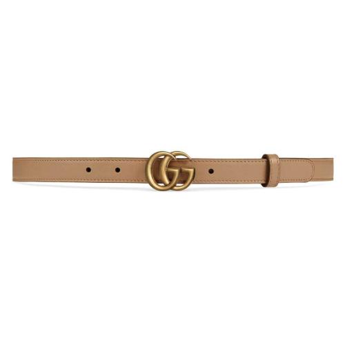  GUCCI古馳 22年秋冬 女士 雙G帶扣細版腰帶 409417 AP00T 2845