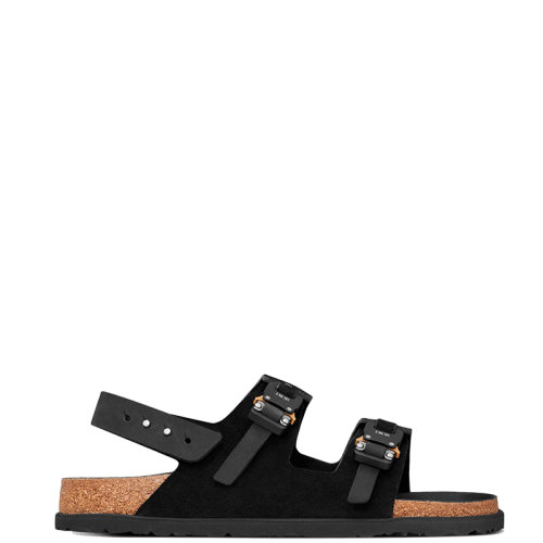 DIOR/迪奧 22年秋冬新款 BIRKENSTOCK MILANO聯名系列 男士黑色磨砂牛皮革涼鞋3SA117ZSG_H900