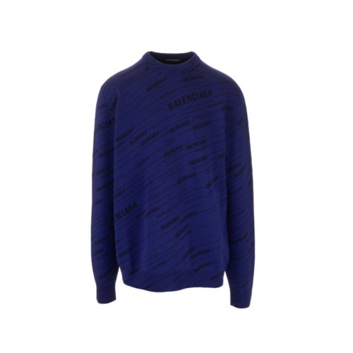  Balenciaga/巴黎世家 男士海軍藍時尚休閑針織衫/毛衣 583080 T1524 4160 PLFSX