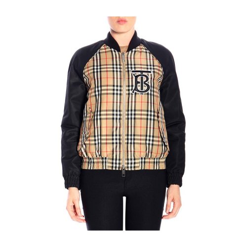BURBERRY/博柏利 19年秋冬 服裝 棒球服 女性 格紋 胸標 混色 女士夾克 8011533