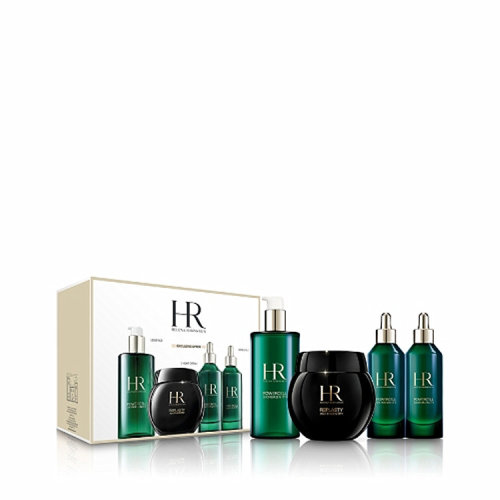  Helena Rubinstein/赫蓮娜至美臻寵星品套裝四件套 黑繃帶100ml 綠寶瓶精華100mlx2 新肌水400ml