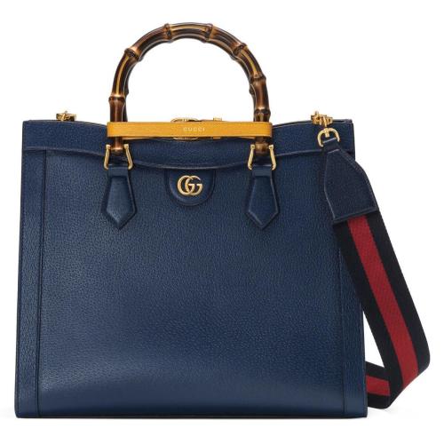  GUCCI古馳 22年秋冬 女士 Gucci Diana竹節(jié)中號(hào)托特包 678842 U3ZDT 4862