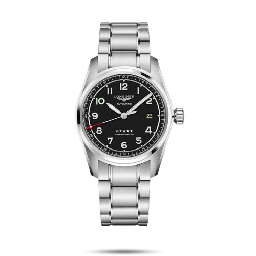  LONGINES/浪琴  浪琴先行者系列男士自動機械腕表套裝黑盤 40毫米 L3.810.4.53.9