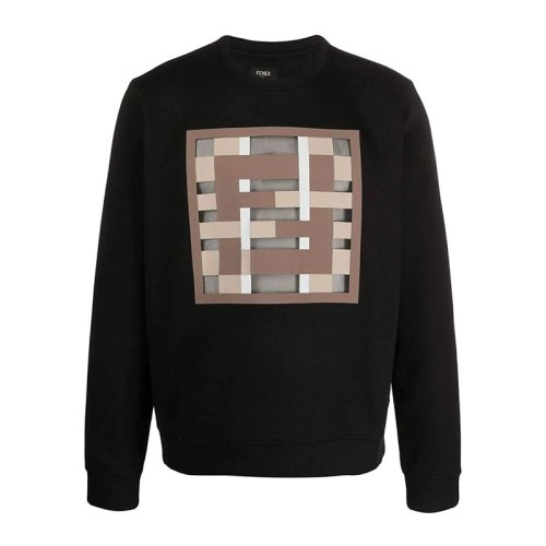  FENDI/芬迪 男士黑色棉質衛衣 FY0178 ABQX F0QA1 PLFSX