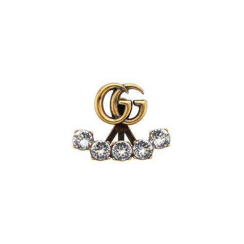  GUCCI古馳 22年秋冬 女士 單邊水晶雙G耳環 605853 J1D50 8066