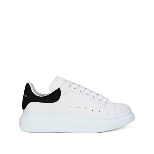 Alexander McQueen/亞歷山大麥昆 男士皮革系帶闊型運(yùn)動(dòng)鞋休閑鞋 625162 WHZ4K小白鞋