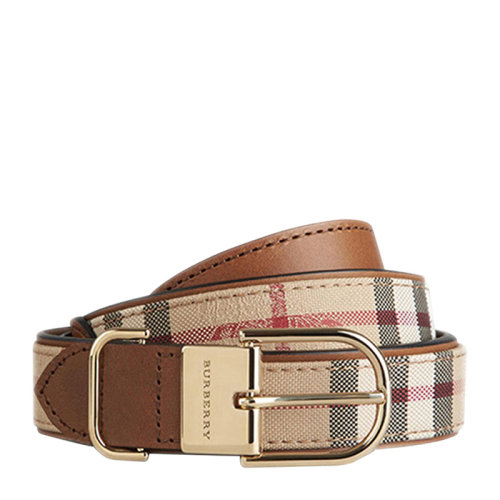 BURBERRY/博柏利 女士Ewell經典格紋針扣式商務休閑腰帶皮帶 3943106