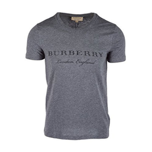 BURBERRY/博柏利 巴寶莉T恤 品牌字母LOGO 時尚 棉質灰色短袖T恤 4050750