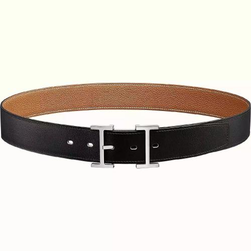  HERMES愛馬仕 22年秋冬 男士 腰帶 Ceinture reversible Hadrien 38 H081763CKAB085