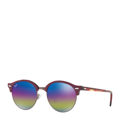 【SALE】Ray-Ban/雷朋 時尚潮流圓形半框男女款太陽鏡彩虹閃光鏡片眼鏡墨鏡 RB4246 51mm RayBan 雷朋