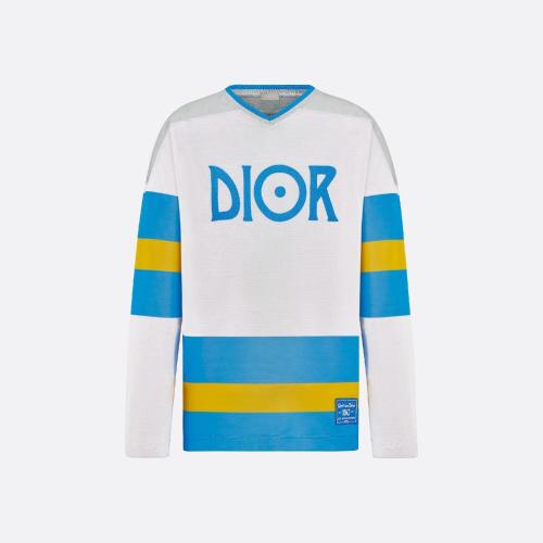  DIOR迪奧 22年秋冬 男士 長袖T恤 DIOR AND JACK KEROUAC 長袖 T 恤，寬松版型 293J630A0764_C