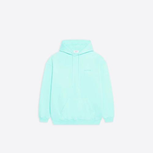  BALENCIAGA巴黎世家 22年春夏 女士 衛衣 Logo 中等剪裁連帽衛衣 578135TLVB83062