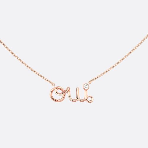  DIOR迪奧 22年秋冬 女士 項鏈 Oui 項鏈 JOUI95035_0000 預定商品1-3周發貨