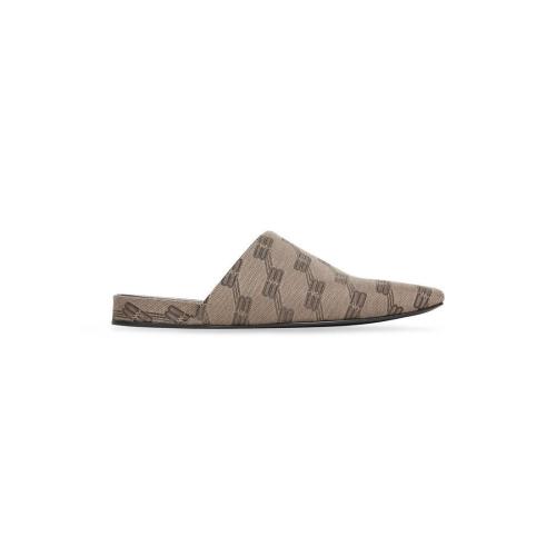  BALENCIAGA巴黎世家 22年秋冬 女士 平底涼鞋 COSY MULE BB MONOGRAM 653879W2I103020