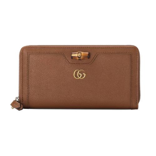  GUCCI古馳 22年秋冬 女士 Gucci Diana系列竹節長款錢包 658634 17Q0T 2535