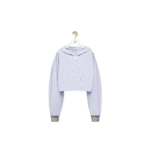  LOEWE羅意威 22年秋冬 女士 衛衣 Striped hooded top in cotton S359Y05X42-2105