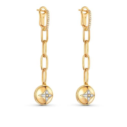  LV路易威登 22年秋冬 女士 耳環 B BLOSSOM 1*w*8K 金鉆石耳環 Q96789 預定商品2-8周發貨