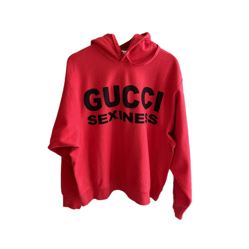 Gucci 古馳 男士紅色連帽衛衣 女生也可以穿