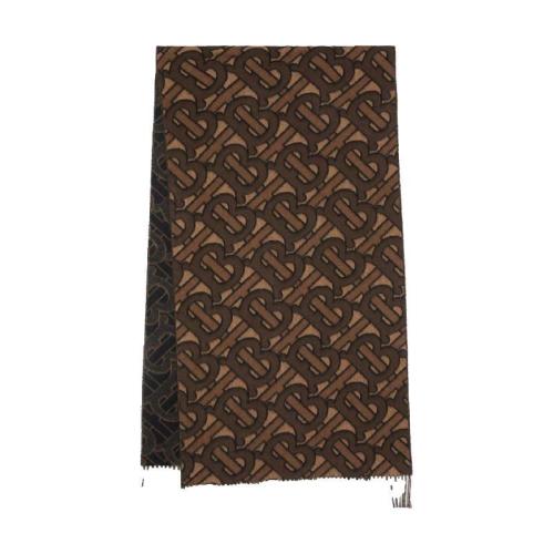  BURBERRY 22年秋冬 女士 專(zhuān)屬標(biāo)識(shí)圖案提花羊絨圍巾 80192301