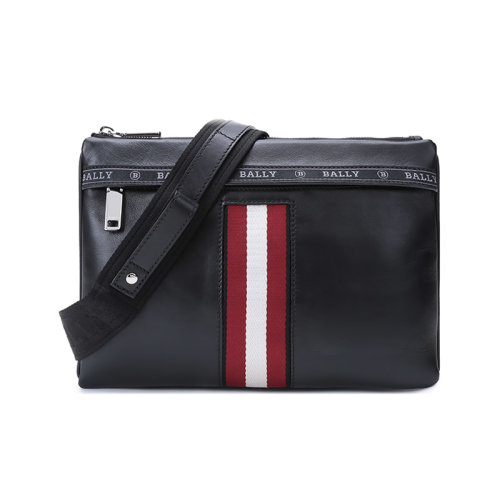BALLY/巴利男士皮質單肩斜挎包手拿包條紋 HARVEY