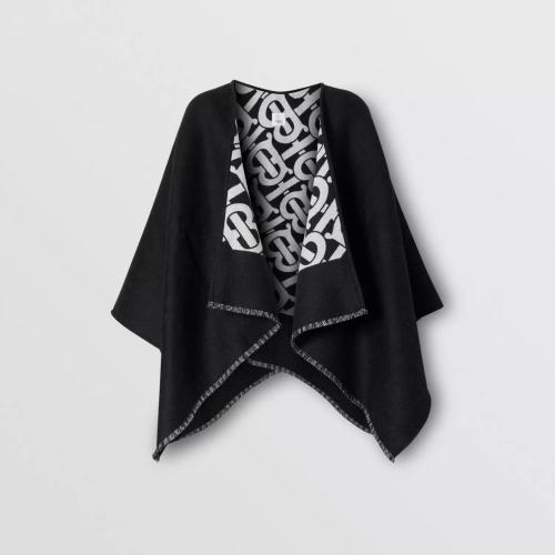  BURBERRY 22年秋冬 女士 專屬標識羊毛提花披肩 80217951 預定商品1-3周發貨